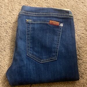 7 For All Mankind Dark Blue Jeans